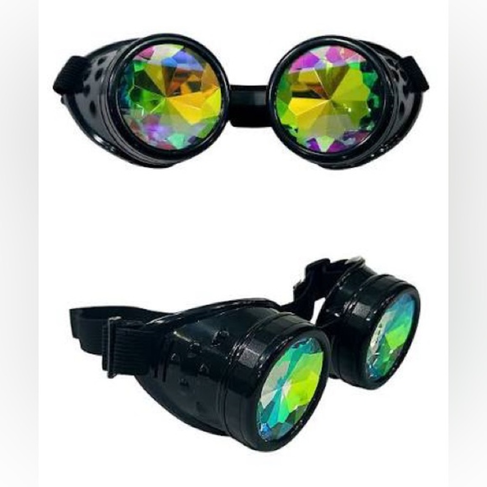 Kaleidoscope rave goggles